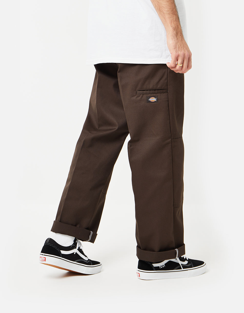 Pantalon de travail recyclé à double genou Dickies - Marron foncé