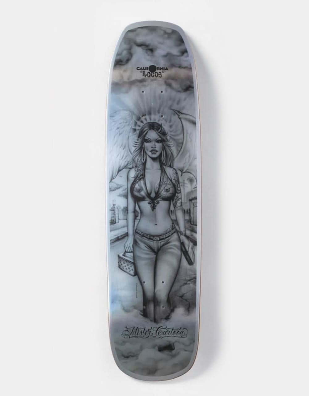 California Locos x Mister Cartoon Angel Street Skateboard Deck - 8.375