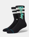 Stance x Rick & Morty Crew Socks - Black