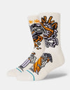 Stance x DJ Javier DJ Clash Crew Socks - Off White