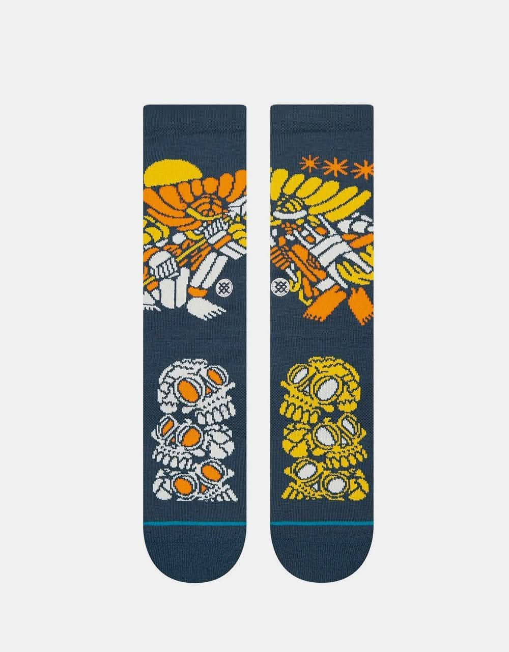 Stance x DJ Javier DJ Warrior Crew Socks - Blue