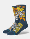 Stance x DJ Javier DJ Warrior Crew Socks - Blue