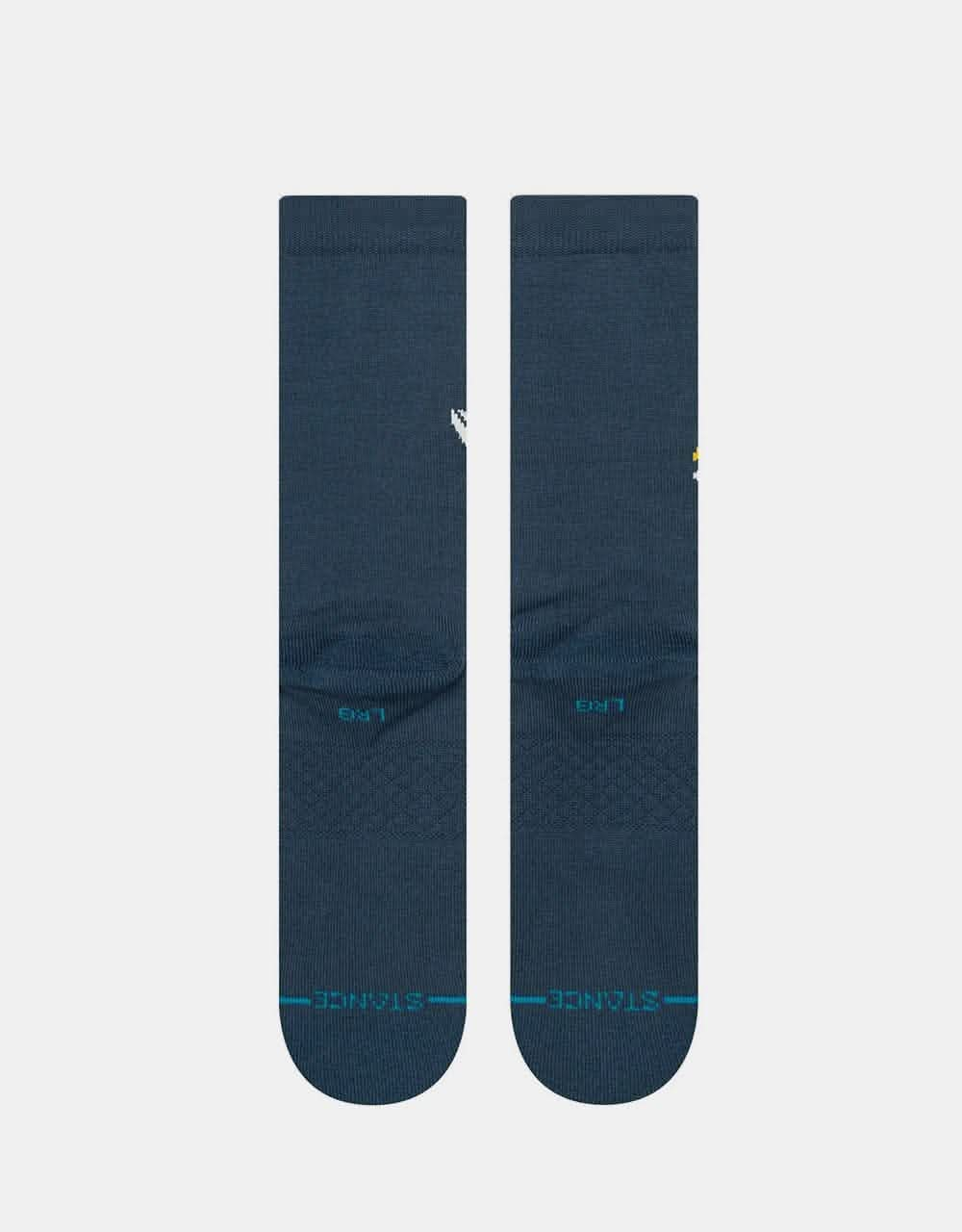 Stance x DJ Javier DJ Warrior Crew Socks - Blue