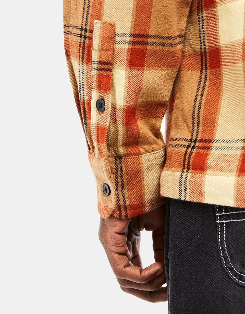 Picture Relowa L/S Shirt - Plaid Wood Ash