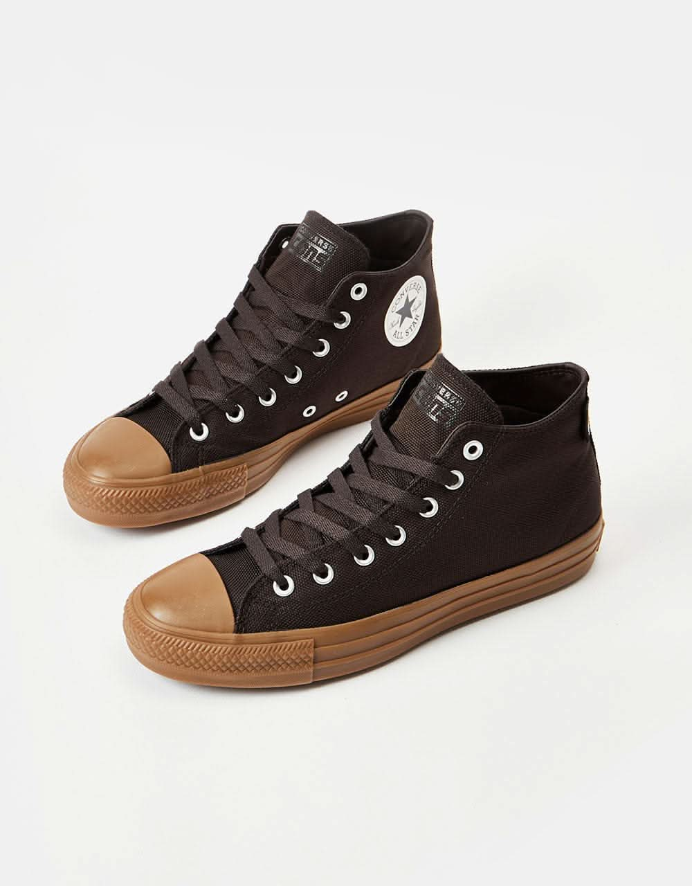 Converse CTAS Pro Cordura Canvas Skate Shoes - Velvet Brown/Egret/Dark Gum