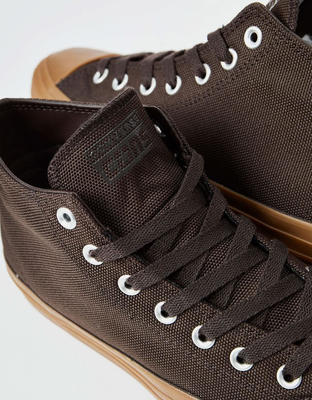 Converse CTAS Pro Cordura Canvas Skate Shoes - Velvet Brown/Egret/Dark Gum