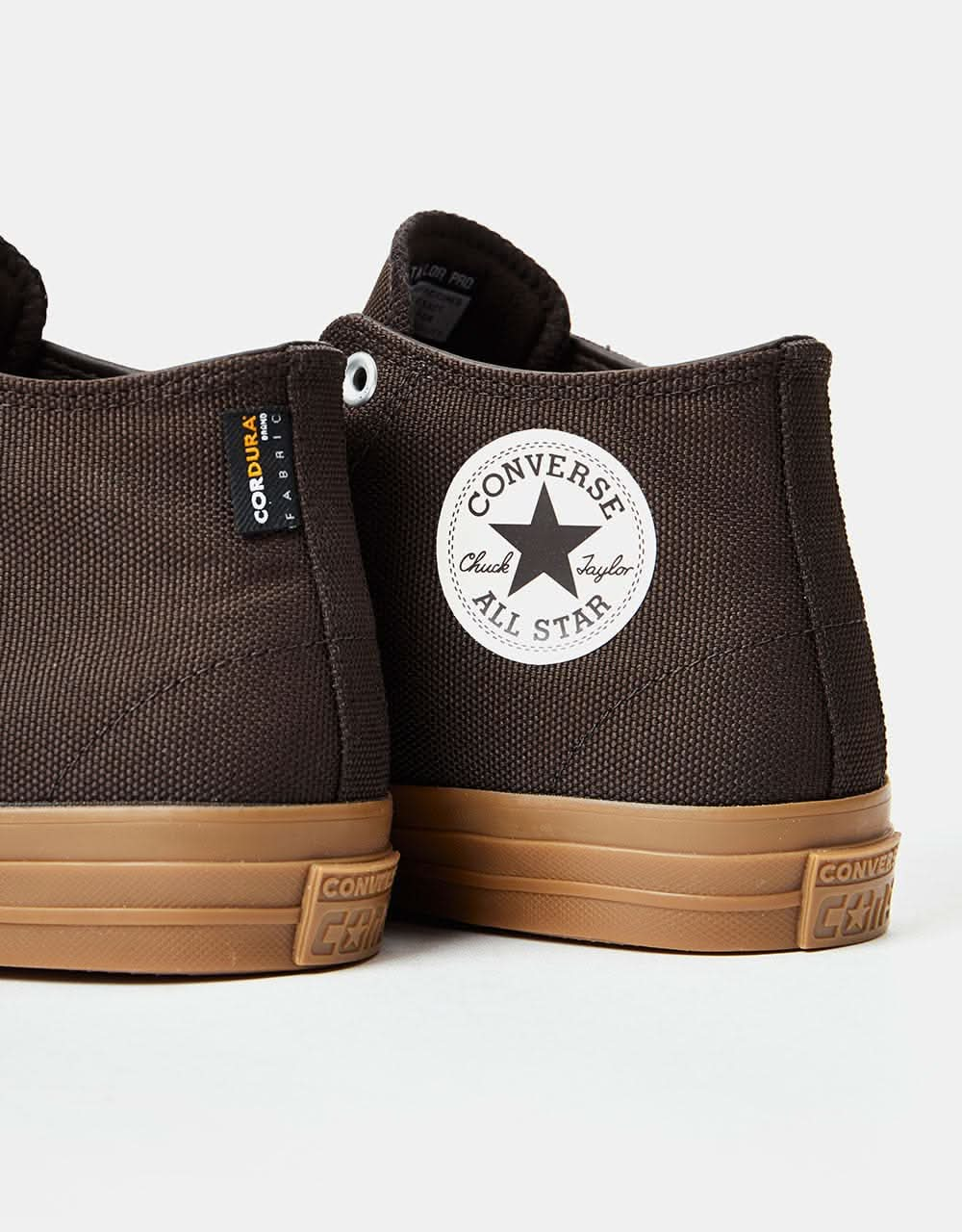 Converse CTAS Pro Cordura Canvas Skate Shoes - Velvet Brown/Egret/Dark Gum