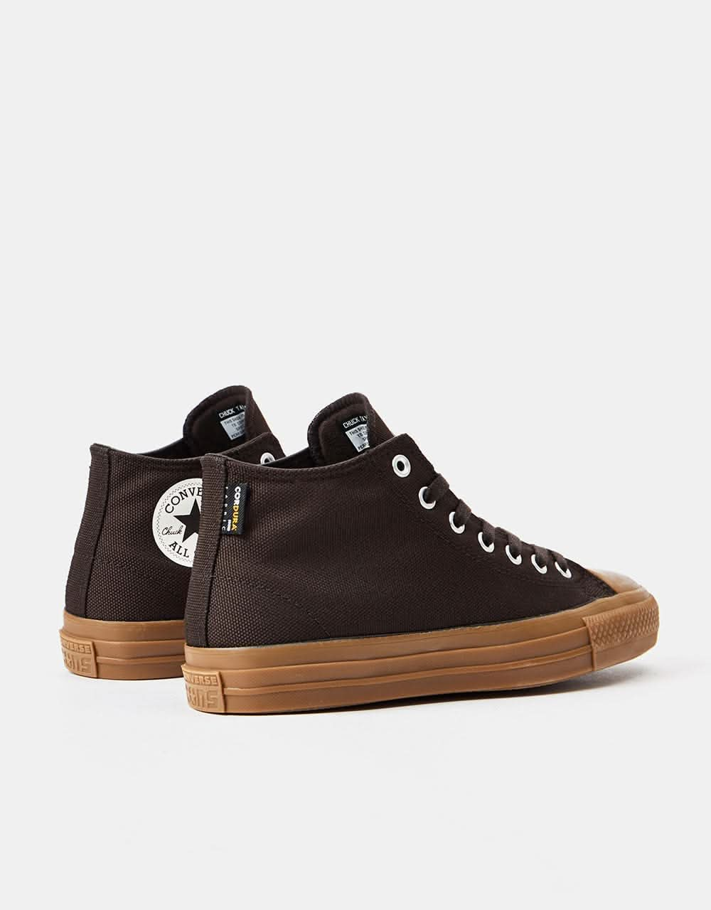 Converse CTAS Pro Cordura Canvas Skate Shoes - Velvet Brown/Egret/Dark Gum