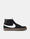 Nike SB Zoom Blazer Mid Chaussures de skate - Noir/Blanc-Noir-Voile