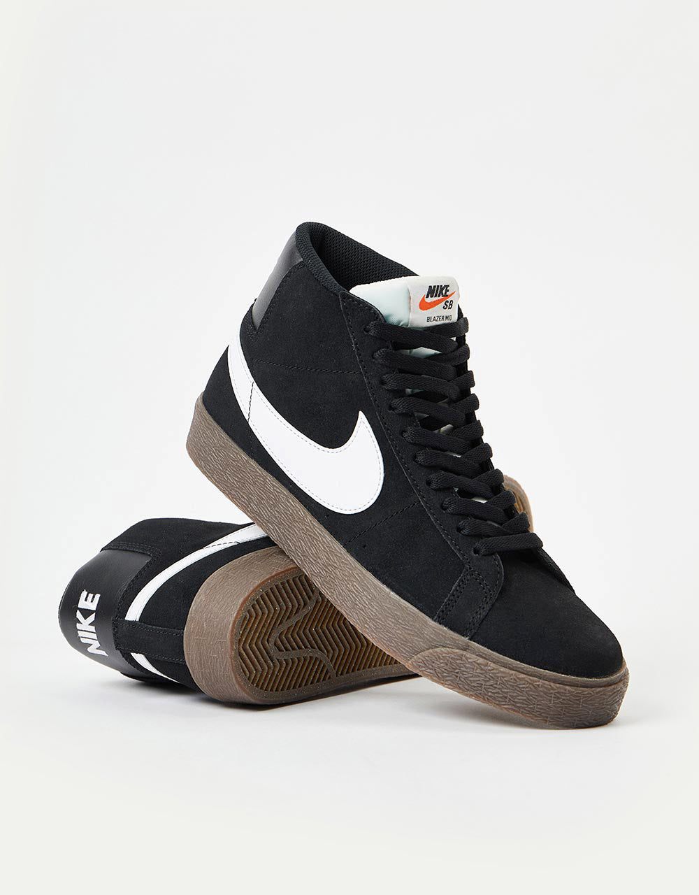 Nike SB Zoom Blazer Mid Skateschuhe – Schwarz/Weiß-Schwarz-Segel