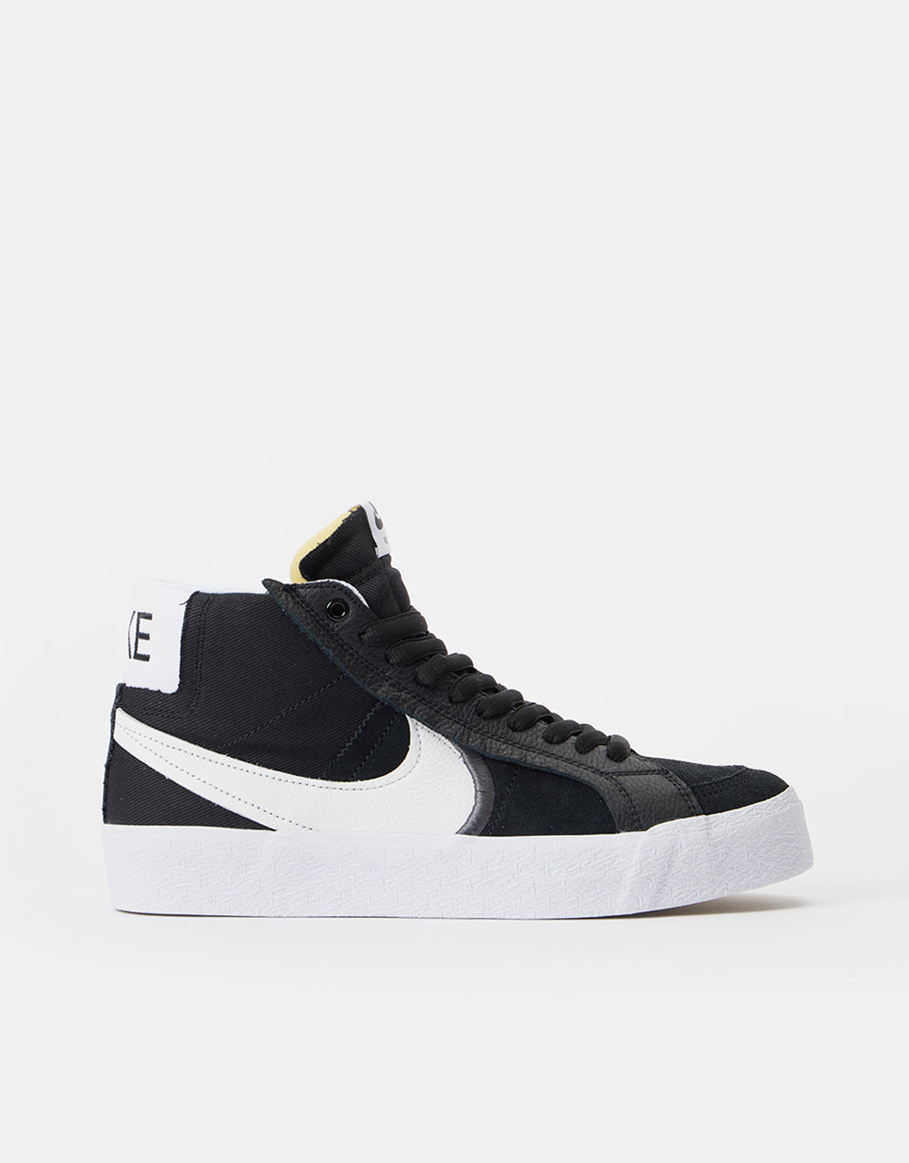 Nike SB Zoom Blazer Mid Premium Plus Skate Shoes - Black/White