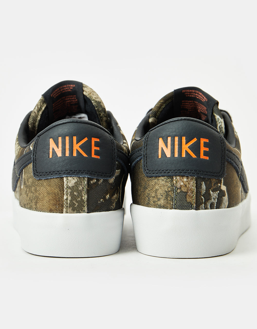 Nike SB Blazer Low Pro GT Premium Skate Shoes - Black/Safety Orange-Black-Photon Dust