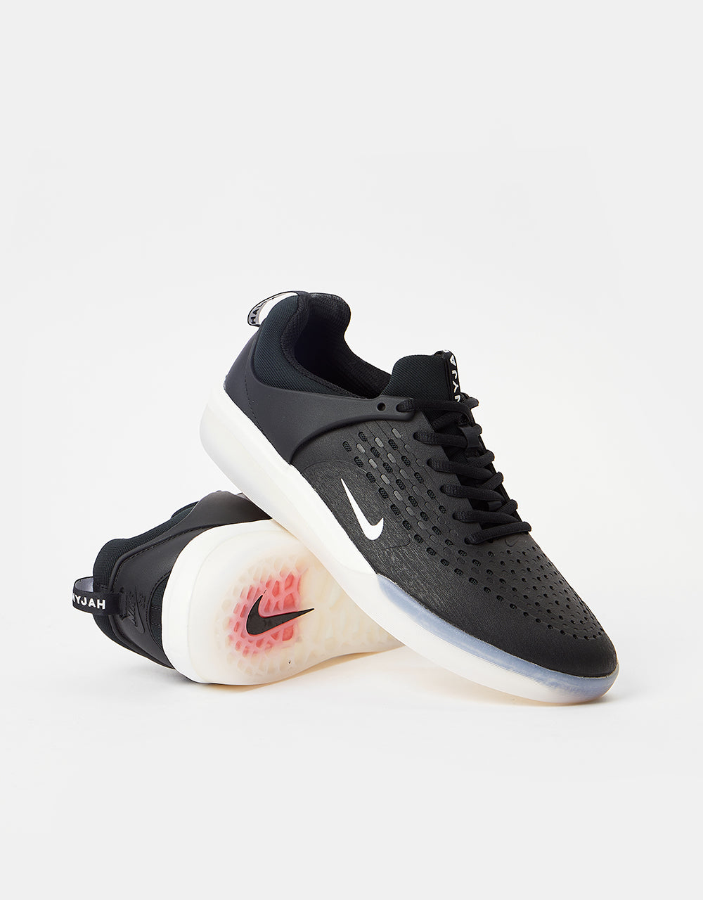 Nike SB Zoom Nyjah 3 Skate Shoes - Black/White-Black-Summit White