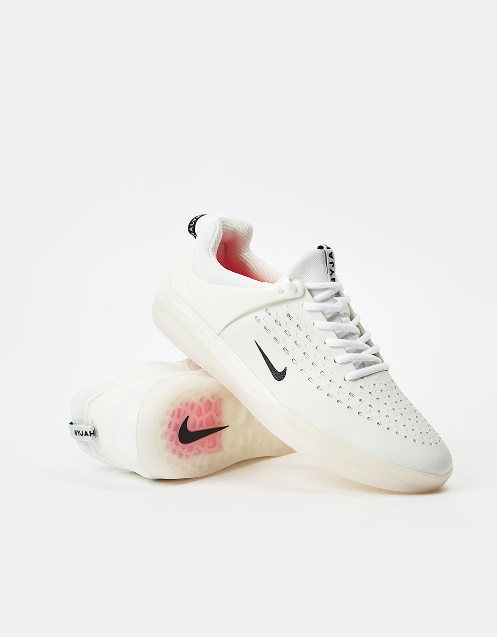 Nike SB Zoom Nyjah 3 Skate Shoes - White/Black-Summit White-Hyper Pink