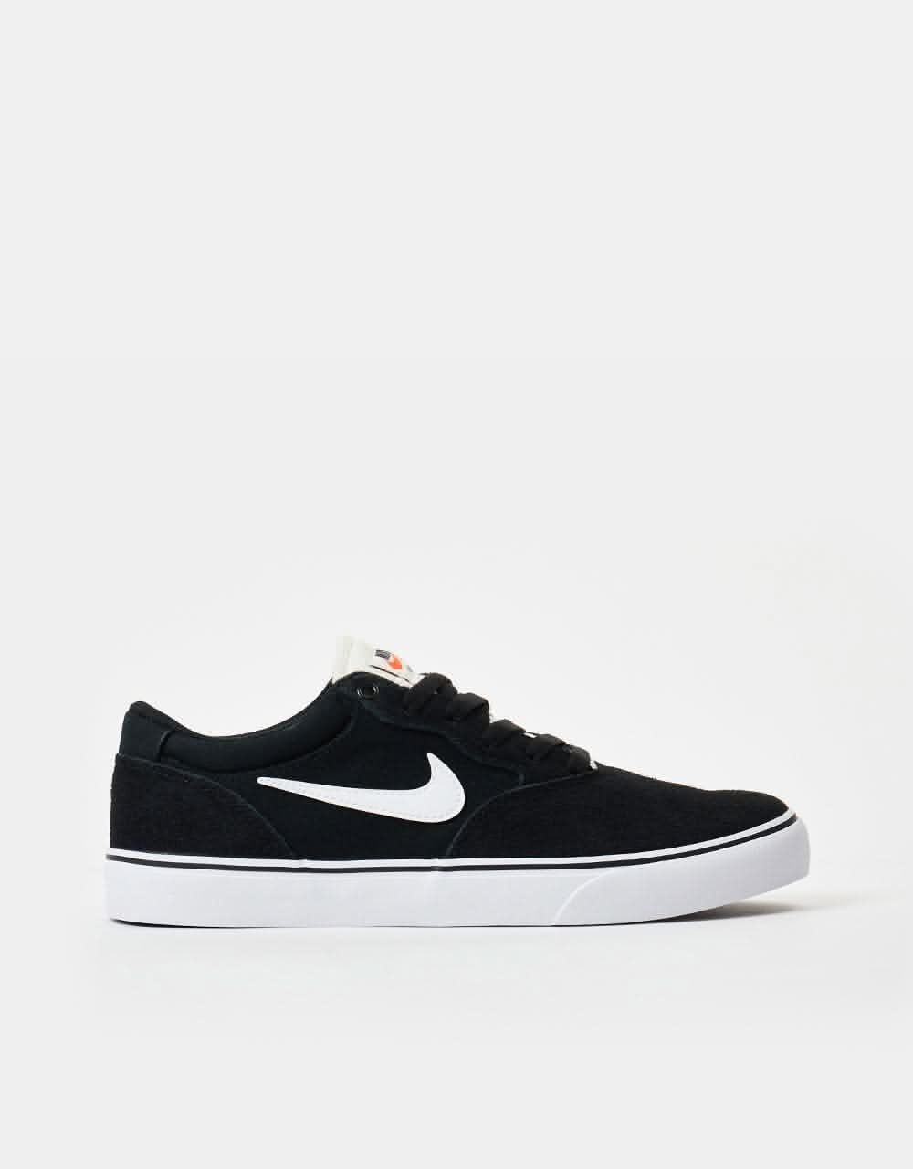 Nike SB Chron 2 Skate Shoes - Black/White-Black-Sail