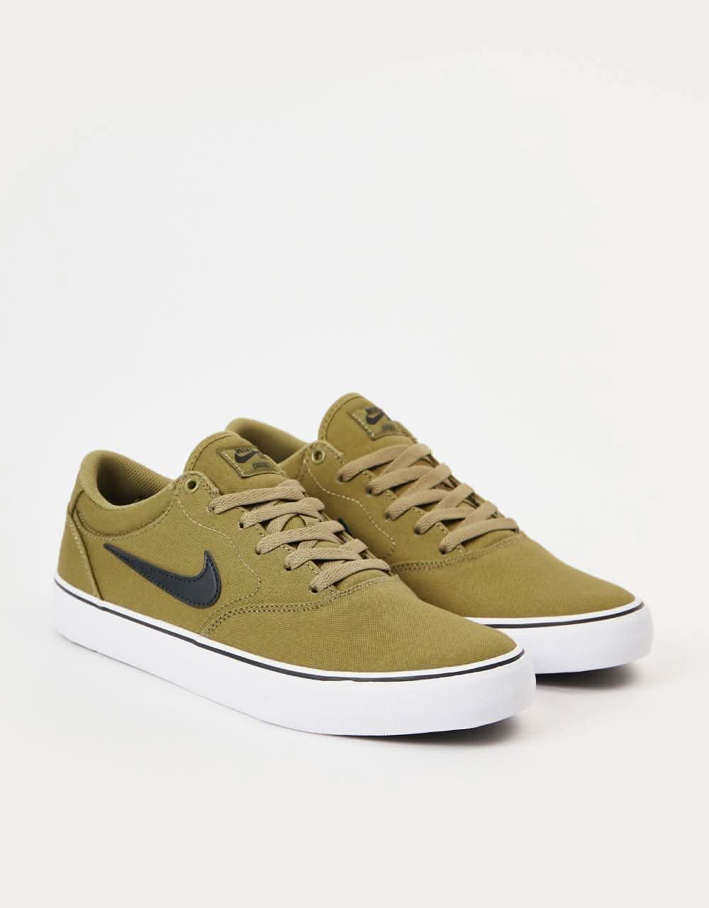 Nike SB Chron 2 Canvas Skate Shoes - Pilgrim/Black-Pilgrim-White