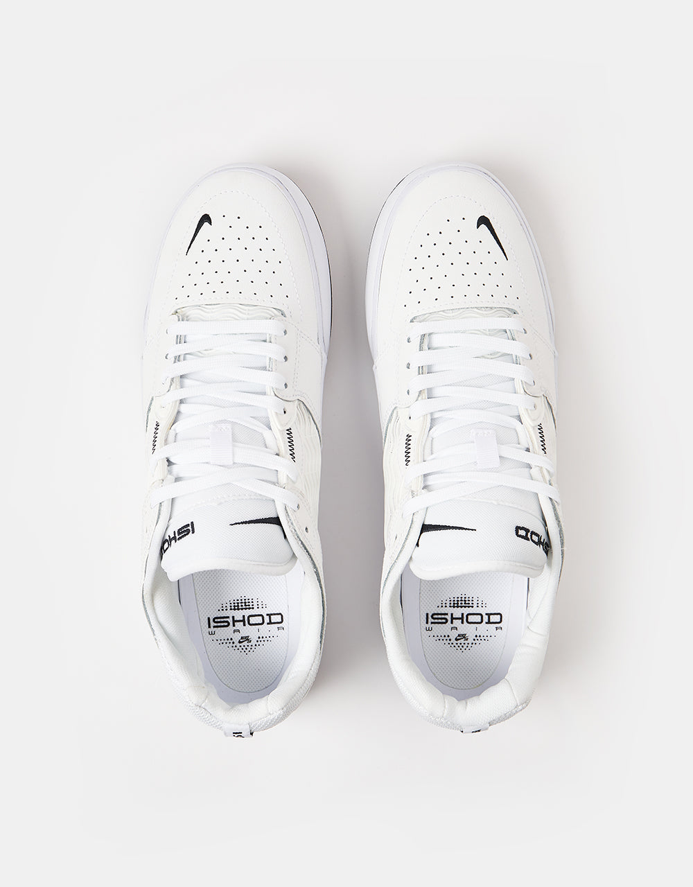 Nike SB Ishod Premium Skate Chaussures - Blanc/Noir-Blanc-Noir