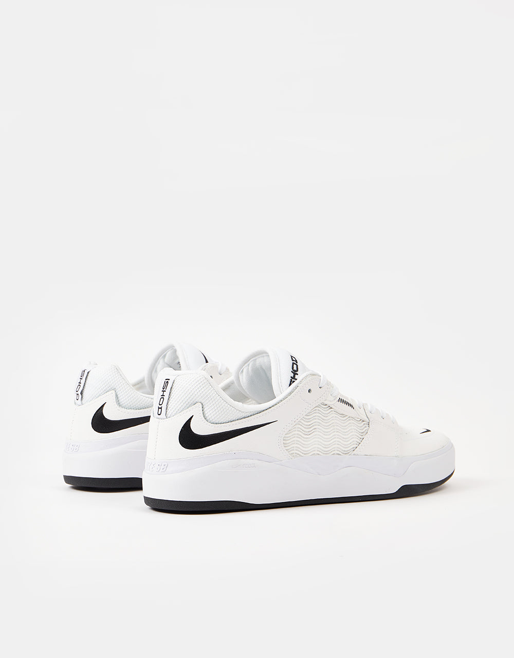 Nike SB Ishod Premium Skate Chaussures - Blanc/Noir-Blanc-Noir