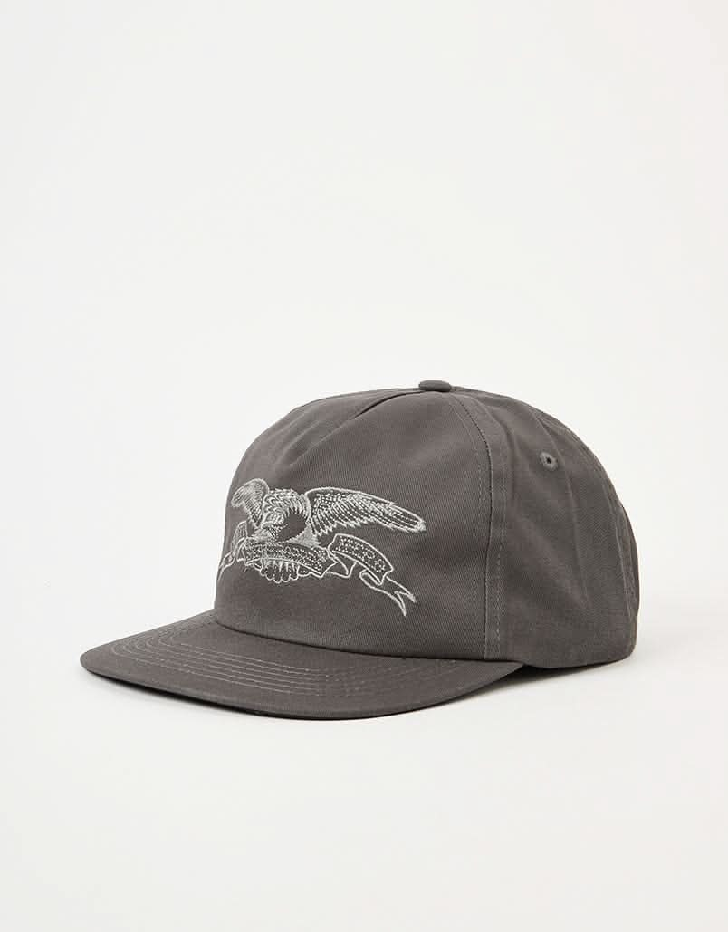 Anti Hero Basic Eagle Snapback Cap - Charcoal/Grey