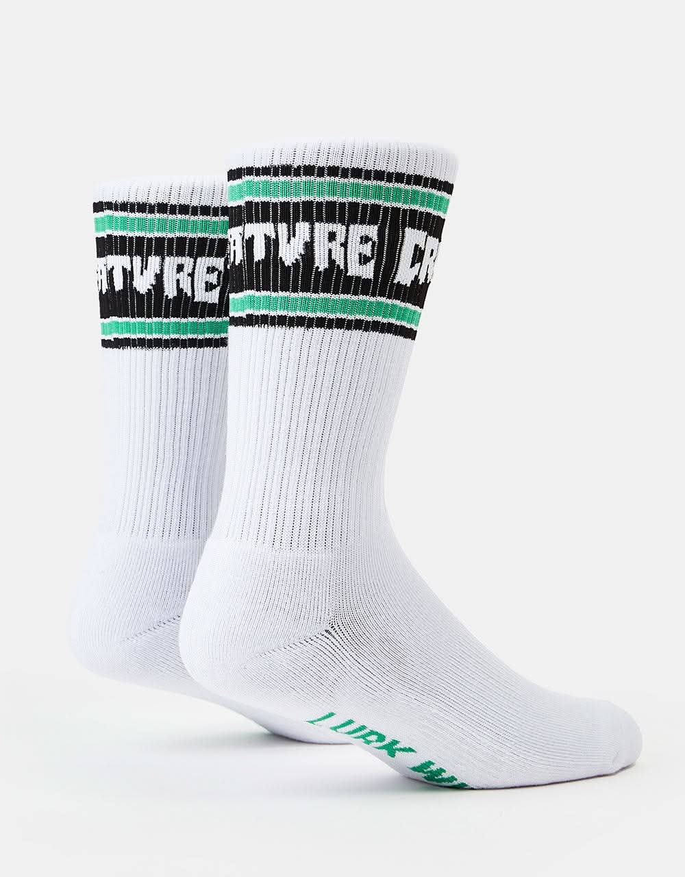 Creature Lurk With Us Socks - Off White