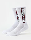 Independent Bar Logo Socks - White