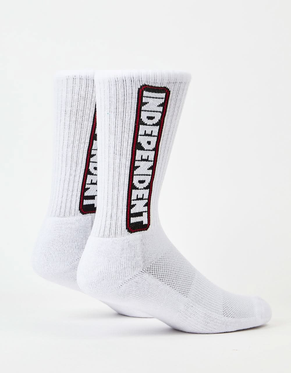 Independent Bar Logo Socks - White