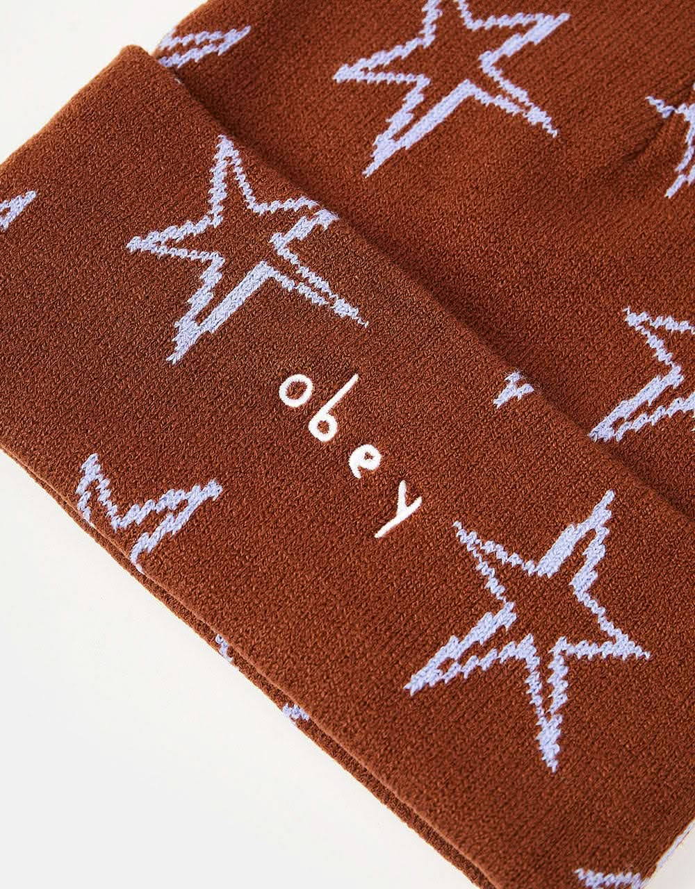 Obey Stars Beanie - Sepia Multi