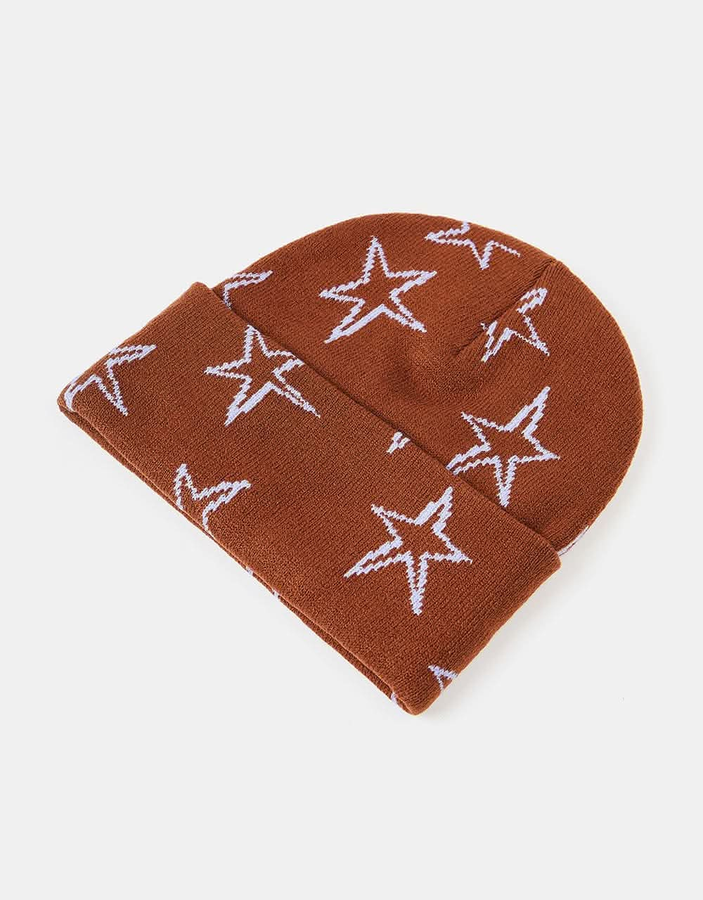 Obey Stars Beanie - Sepia Multi