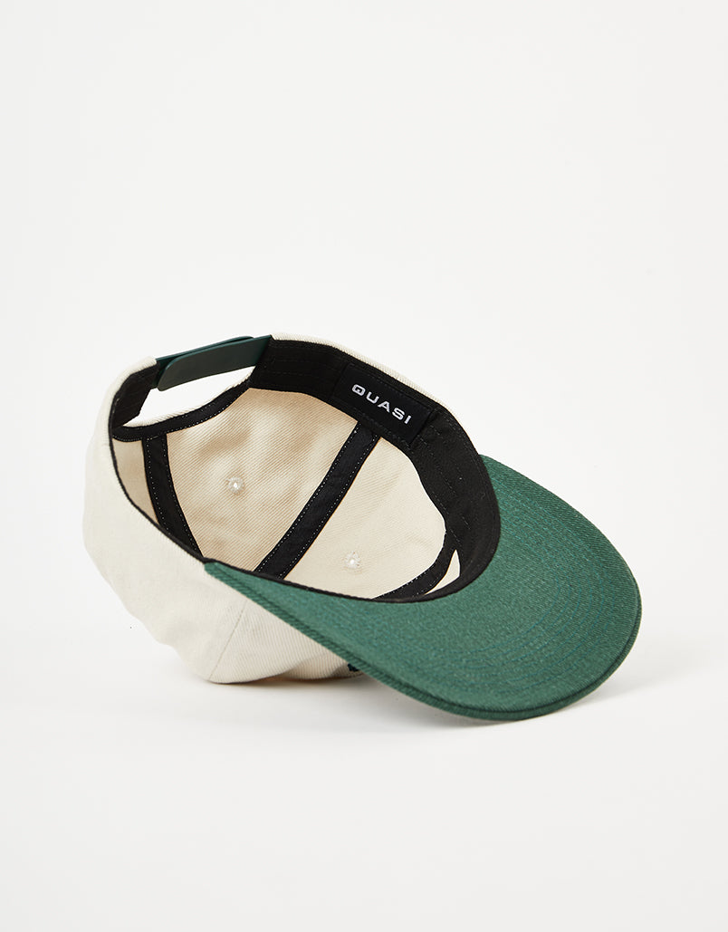 Gorra Quasi Trax de 6 paneles - Marfil/Bosque