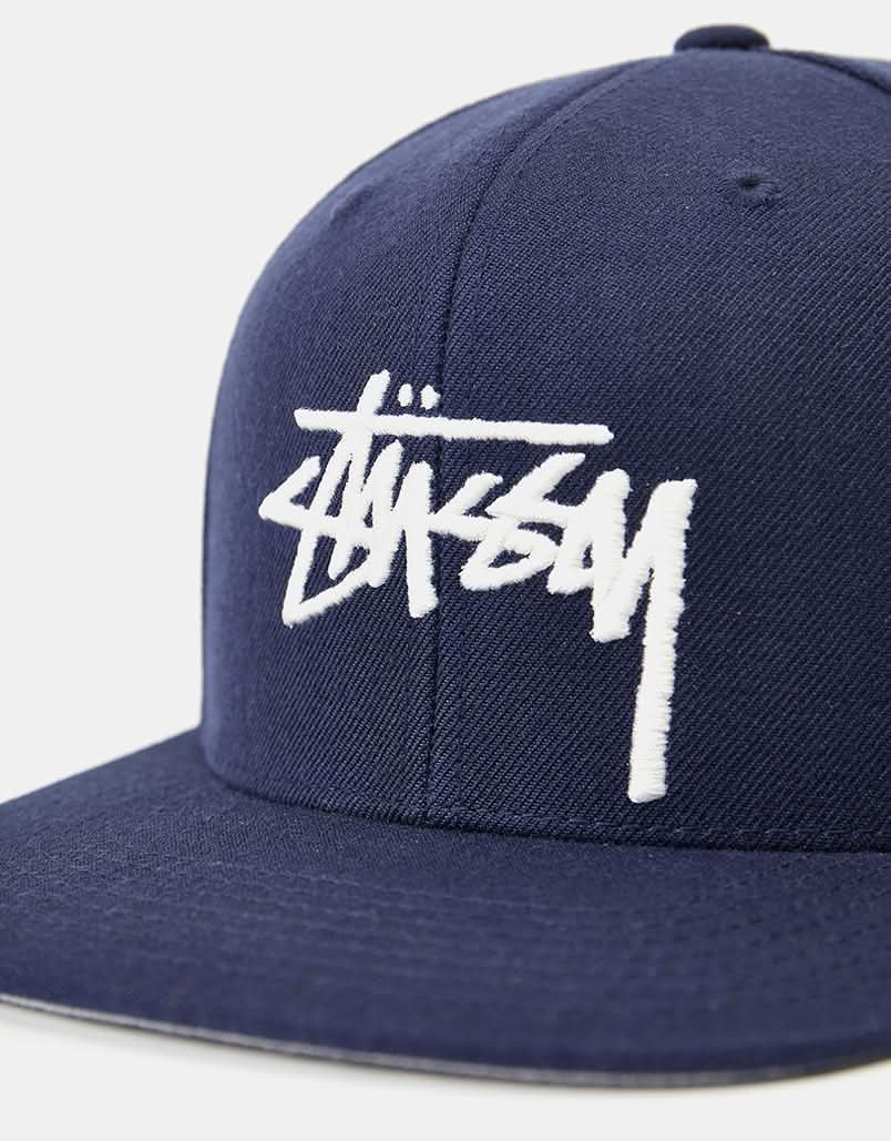 Stüssy Big Stock Wool Cap - Navy