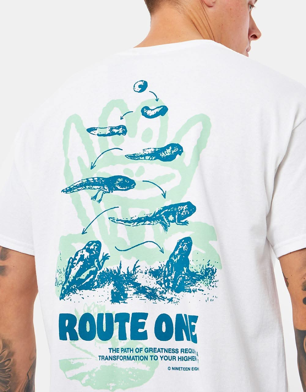 Route One Croak T-Shirt - White