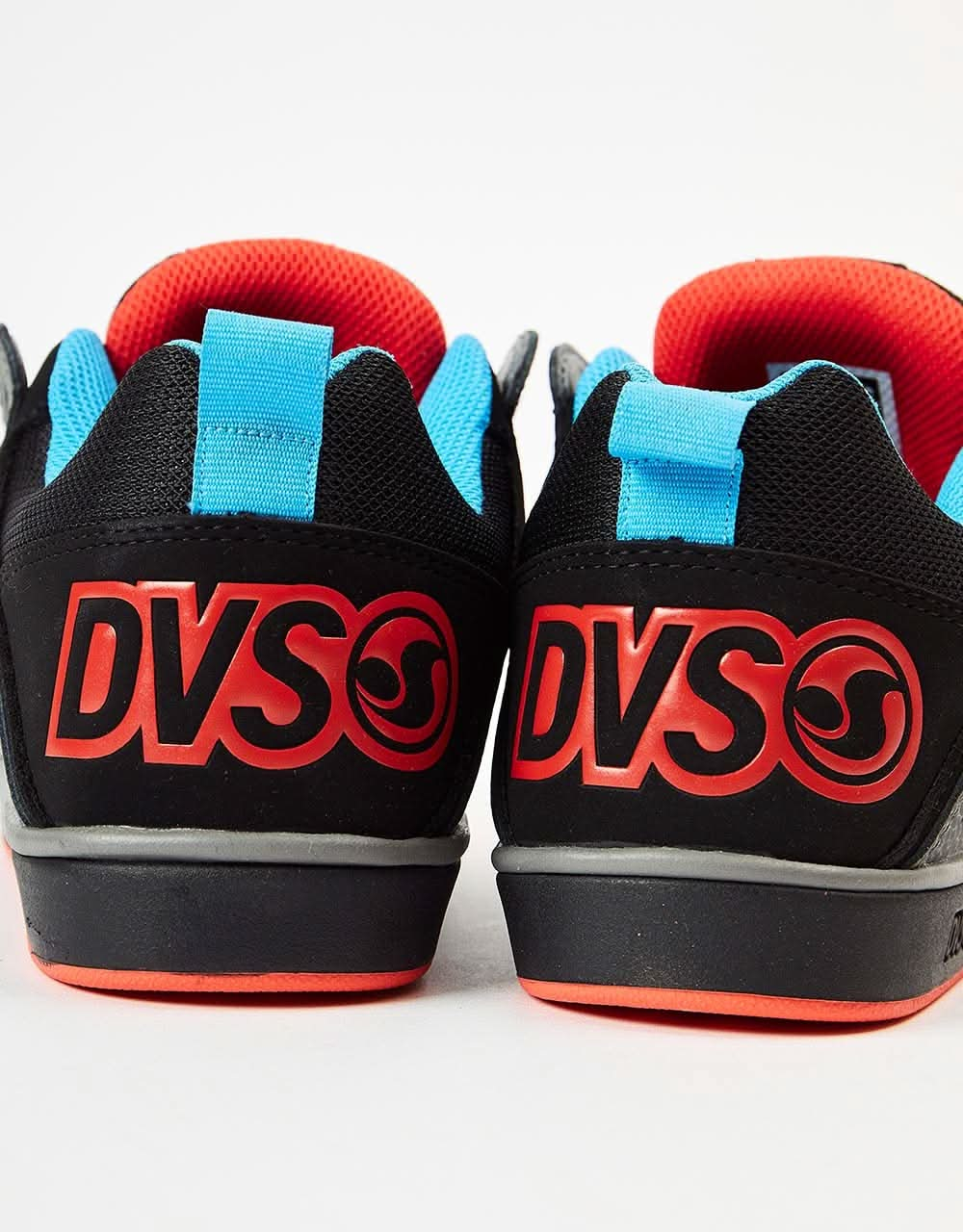 DVS Comanche 2.0+ Skate Shoes - Charcoal/Black/Fiery Red/Blue Nubuck