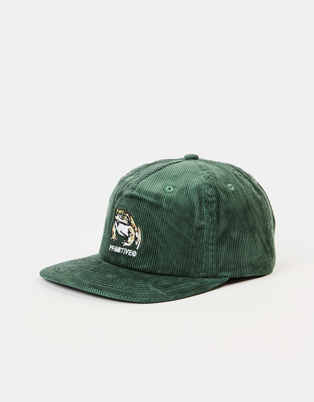 Primitive Toad Corduroy Snapback Cap - Sage