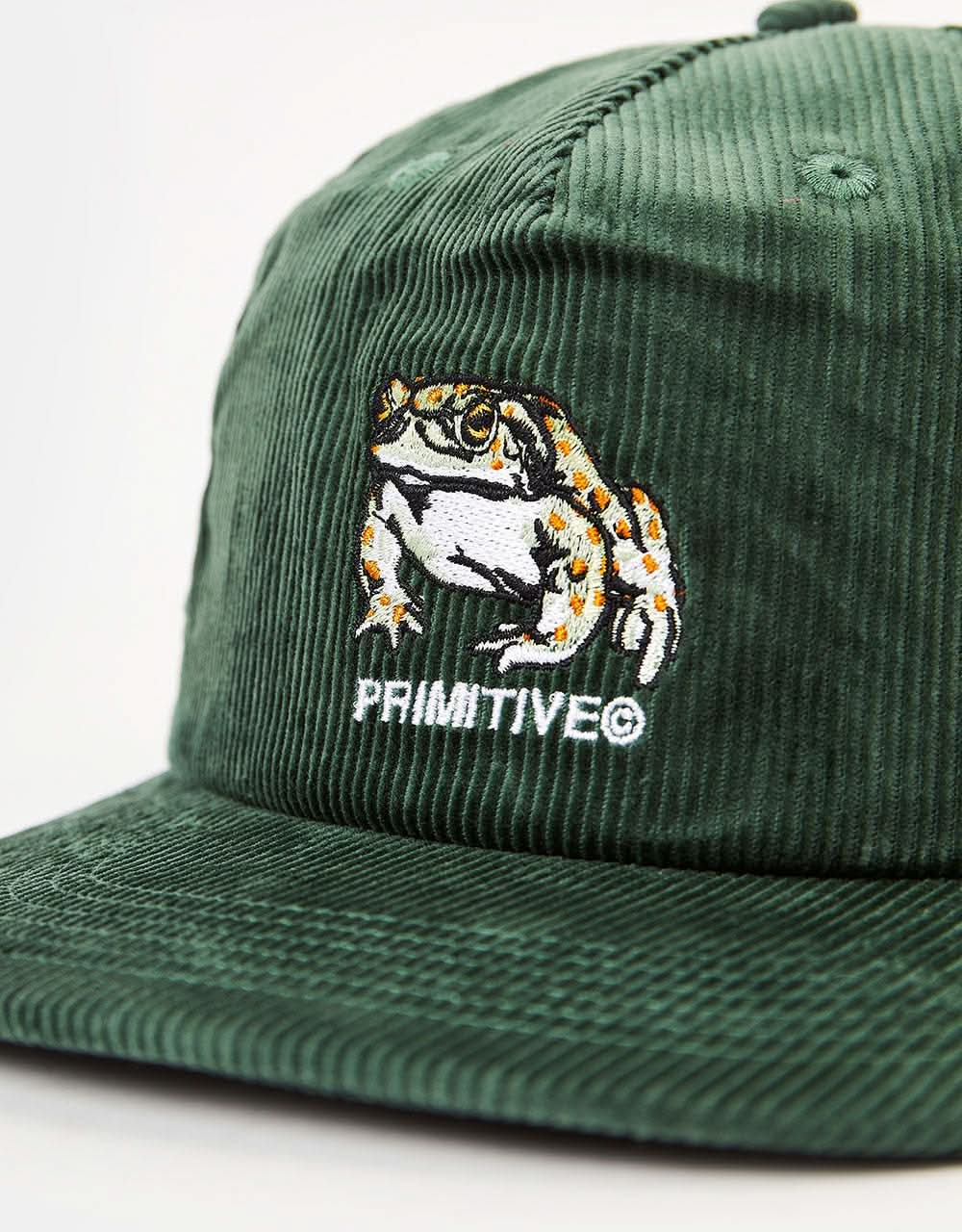 Primitive Toad Corduroy Snapback Cap - Sage