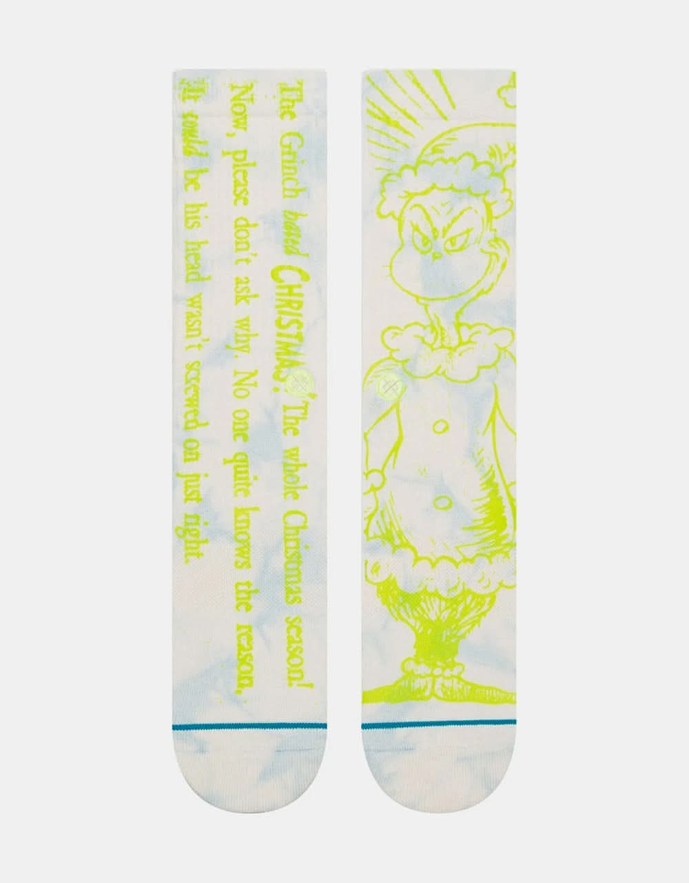 Stance x The Grinch Merry Grinchmas Crew Socks - Off White