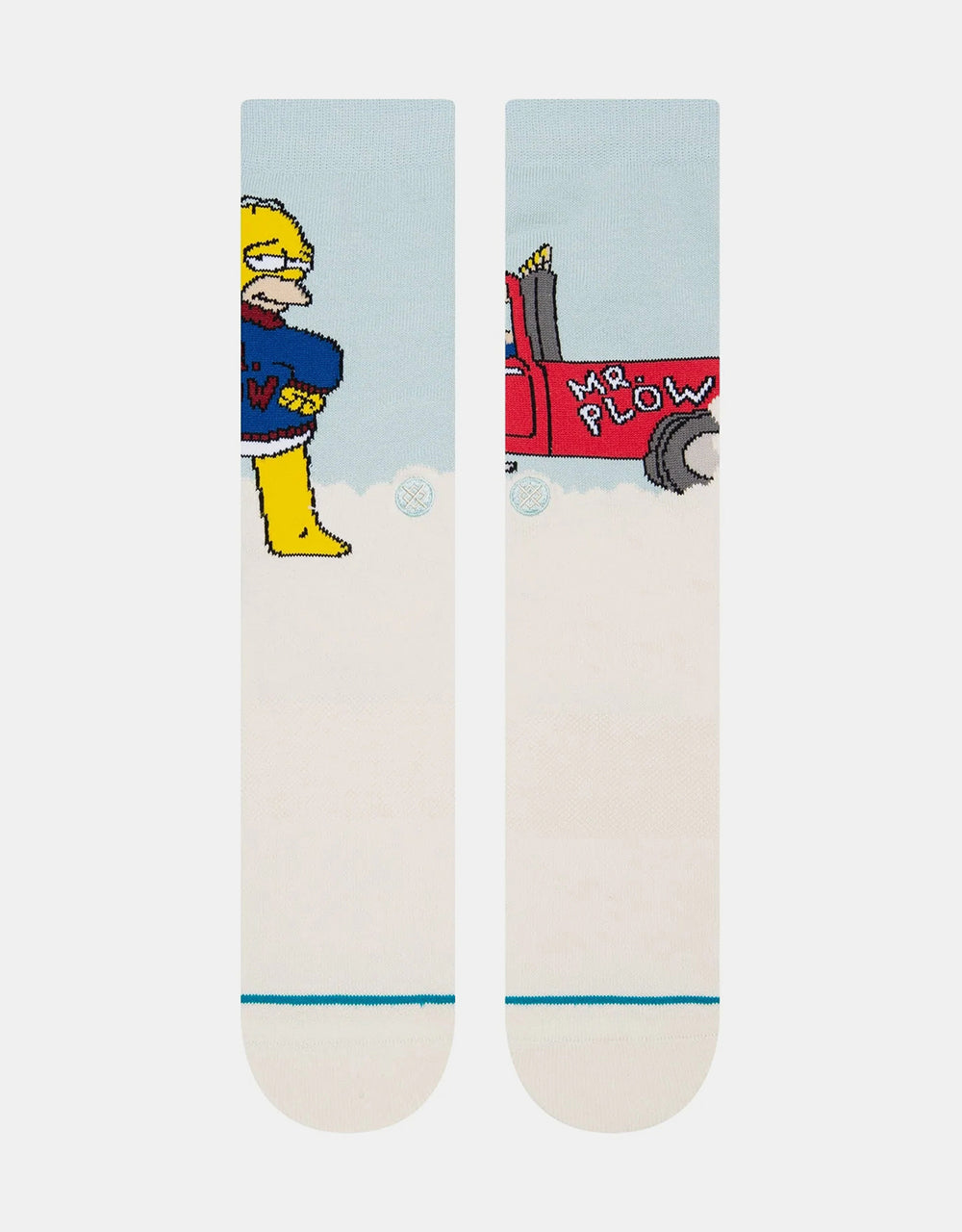 Stance x The Simpsons Mr Plow Crew Socks - Light Blue