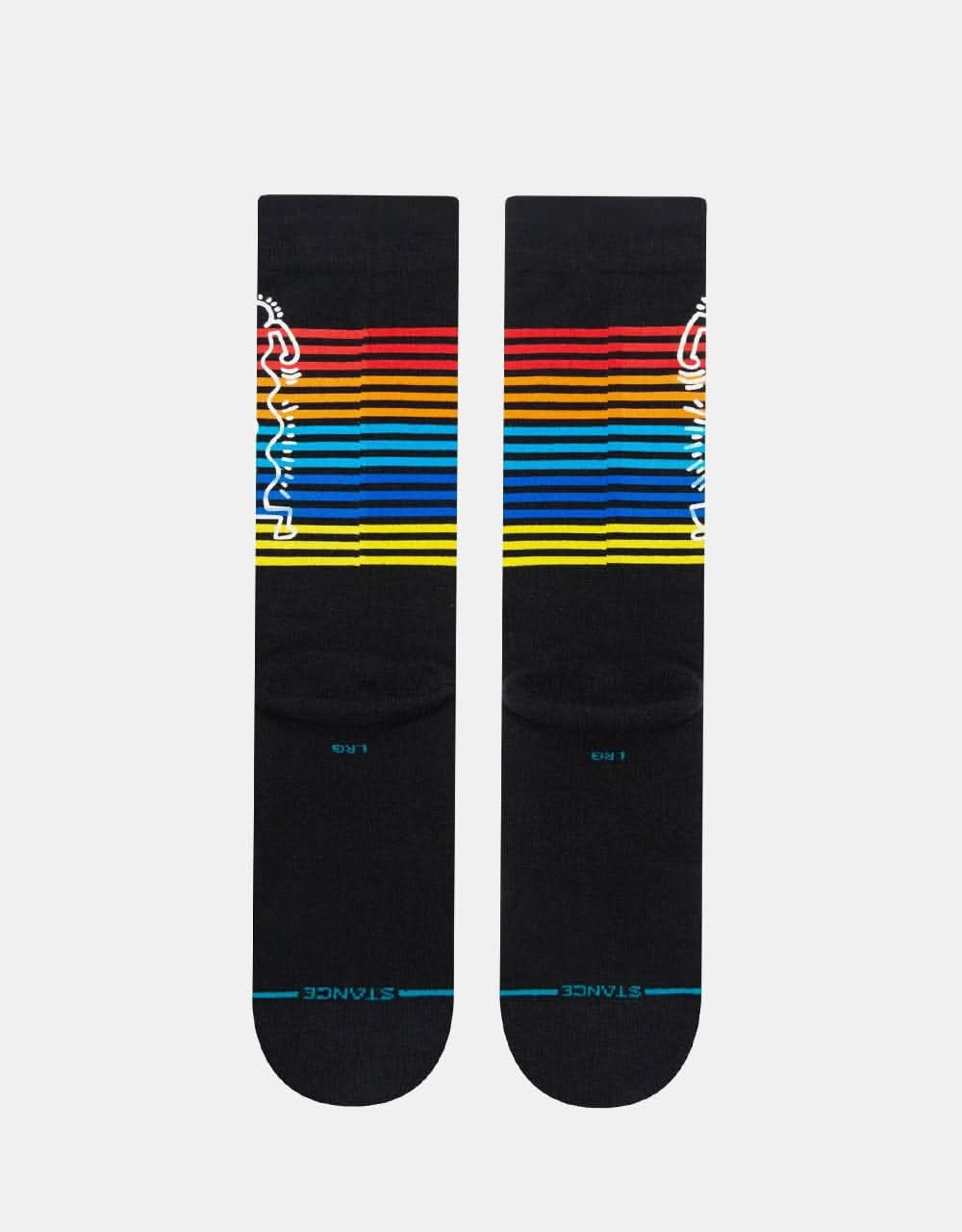 Stance x Keith Haring Wiggles Crew Socks - Black