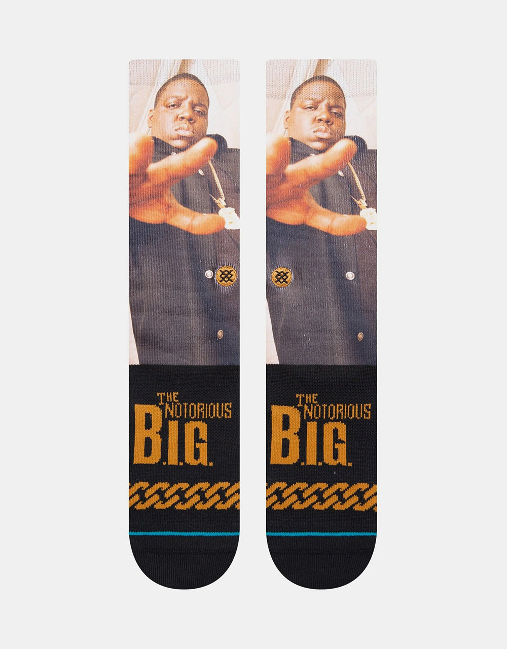 Chaussettes Stance x Notorious BIG The King Of Ny Crew - Noir