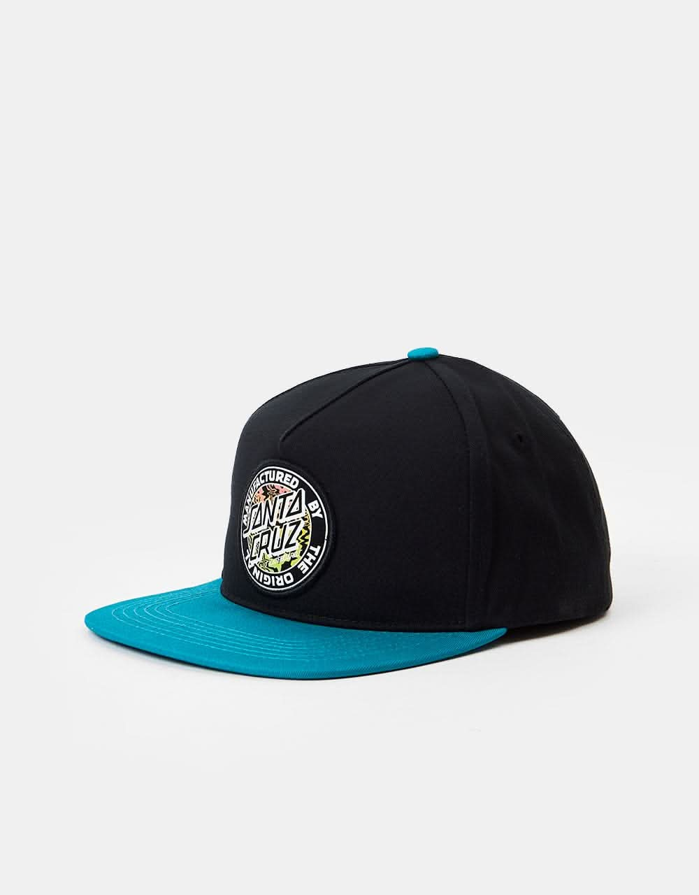 Santa Cruz Acidic MFG Dot Snapback Cap - Black/Verdegris