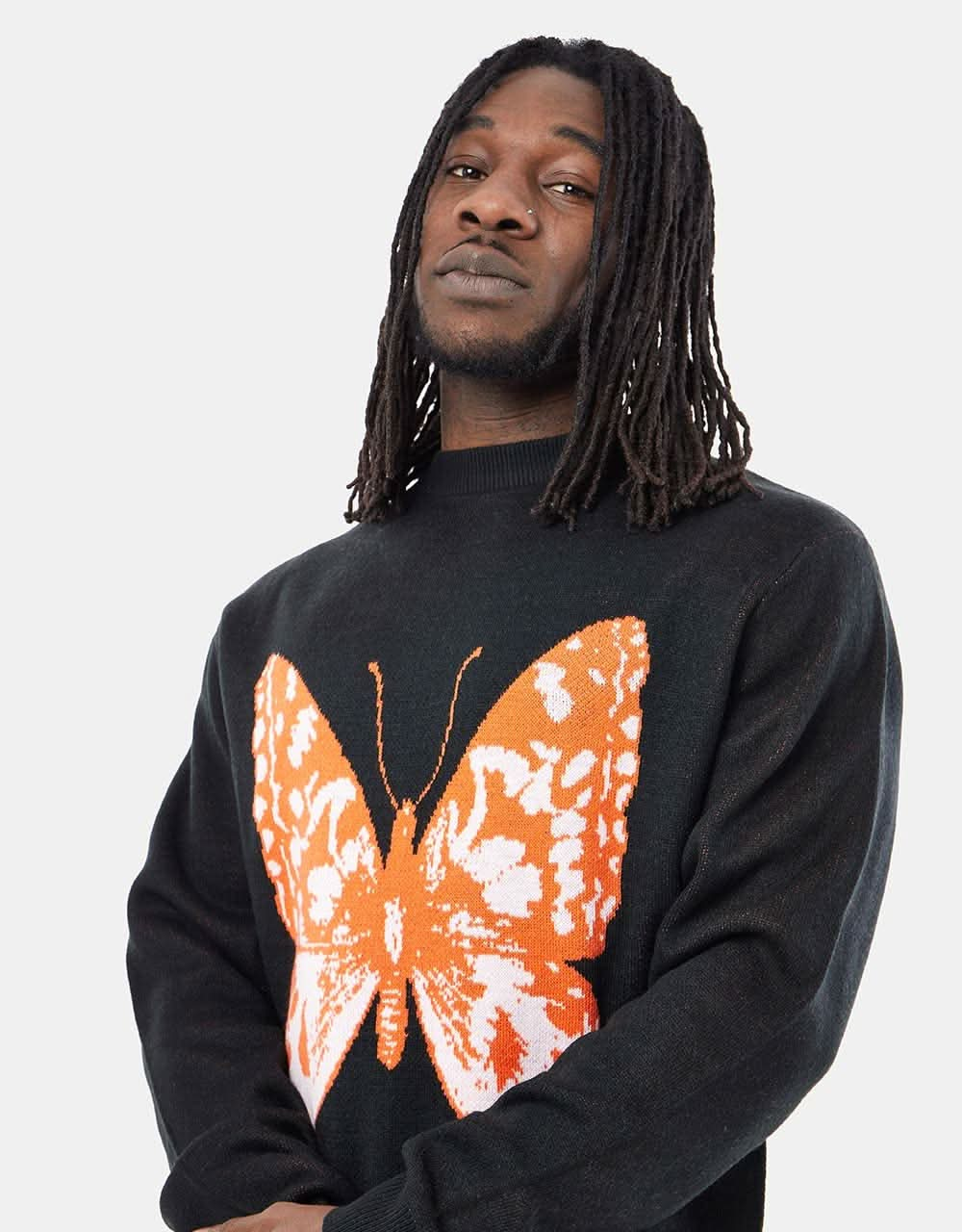 Butter Goods Butterfly Knit Sweater - Black