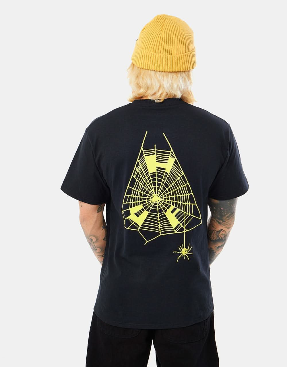 HUF Tangled Webs Triple Triangle T-Shirt - Black