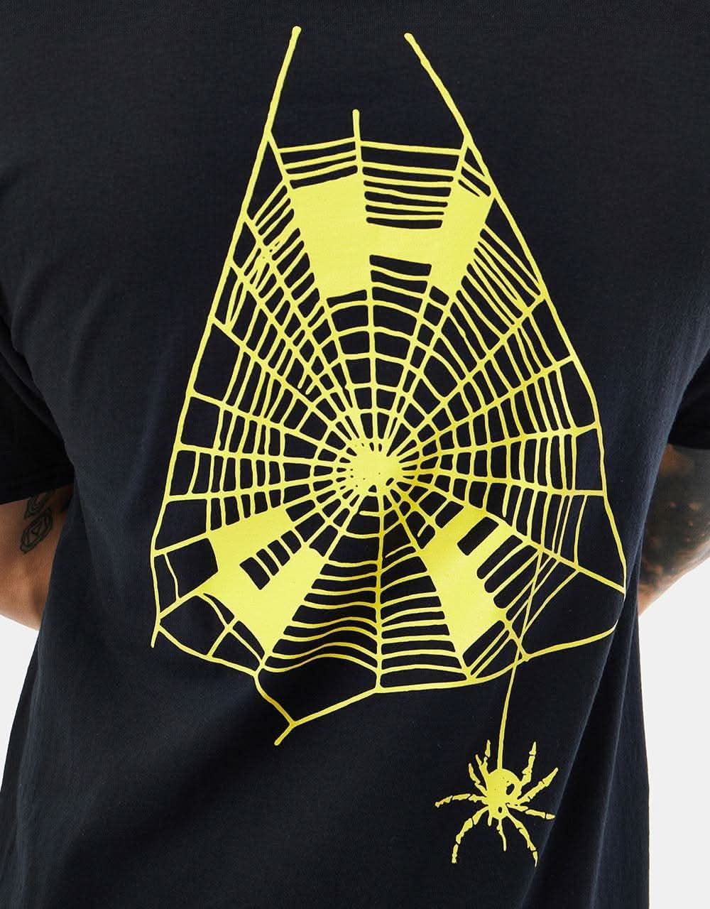 HUF Tangled Webs Triple Triangle T-Shirt - Black