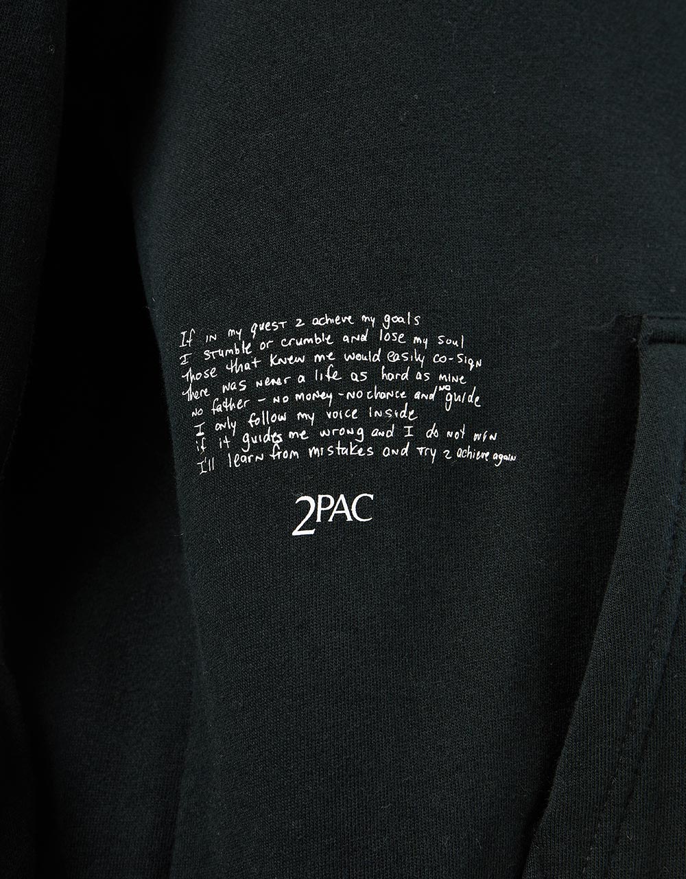 Primitve x Tupac No Changes Pullover Hoodie - Black