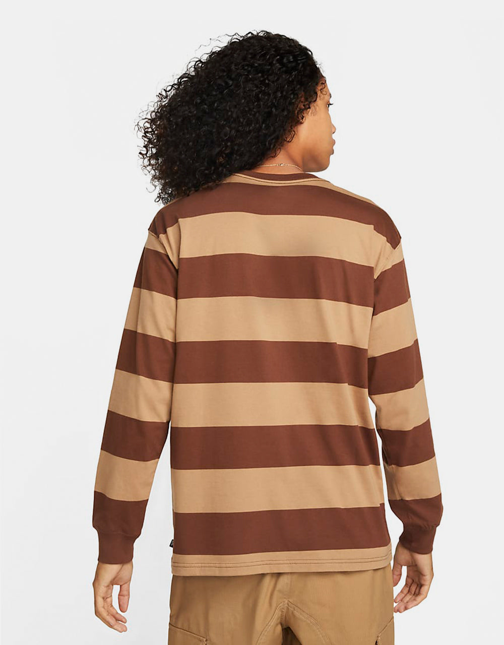 Nike SB Stripe L/S T-Shirt - Cacao Wow/Dark Driftwood