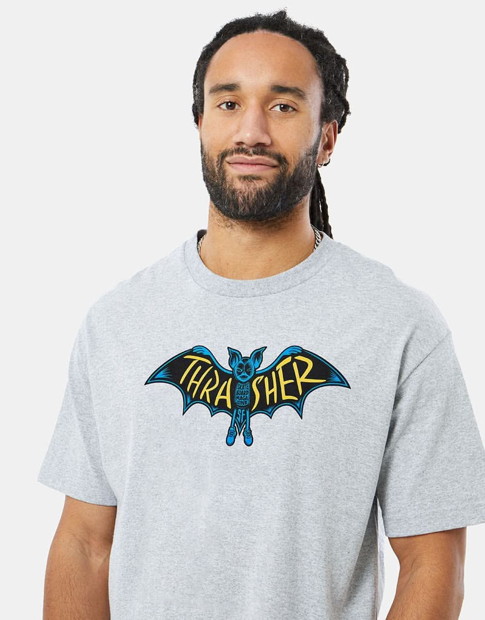 Thrasher Bat T-Shirt - Ash