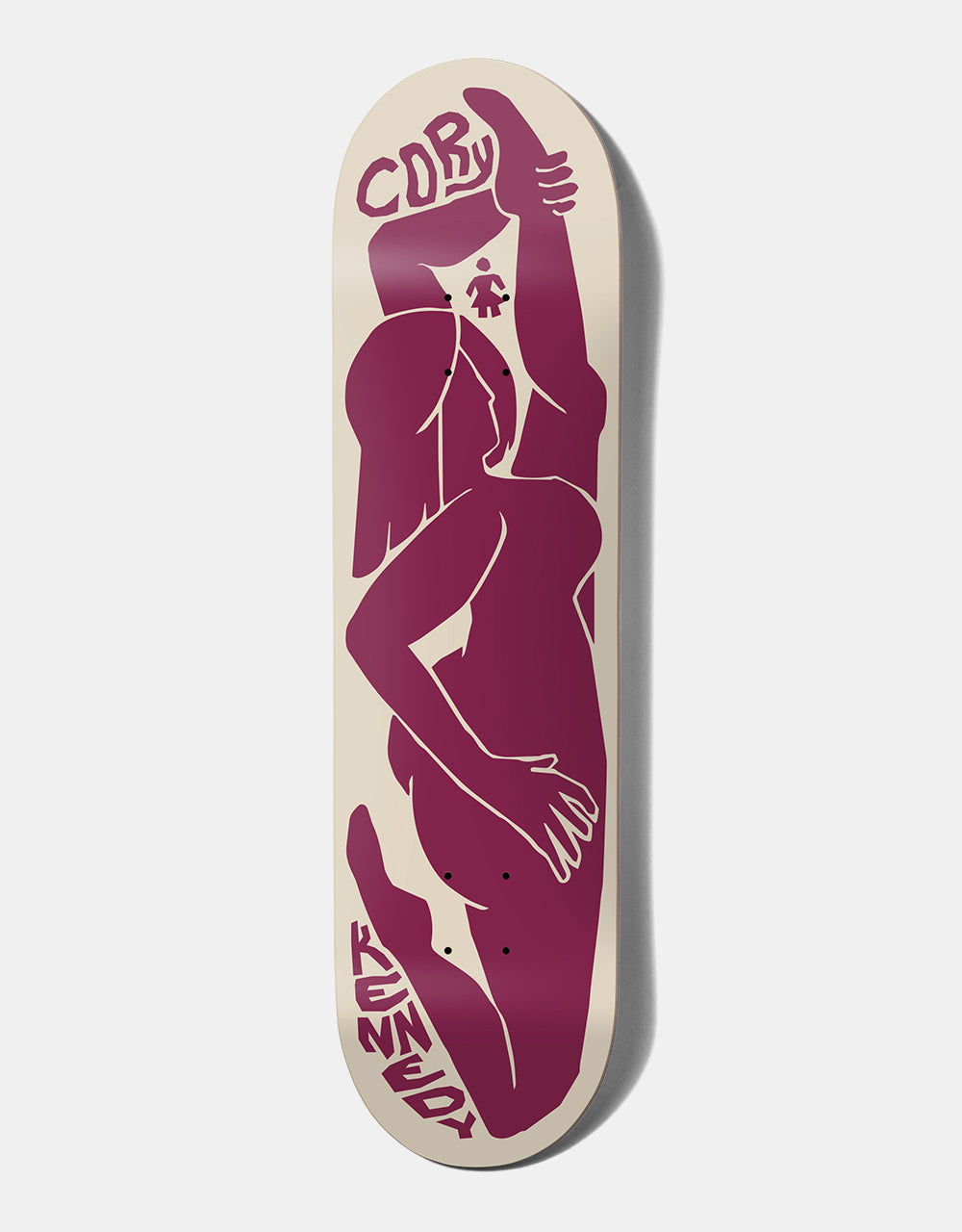 Girl Kennedy Contour Curves Skateboard Deck - 8.5"