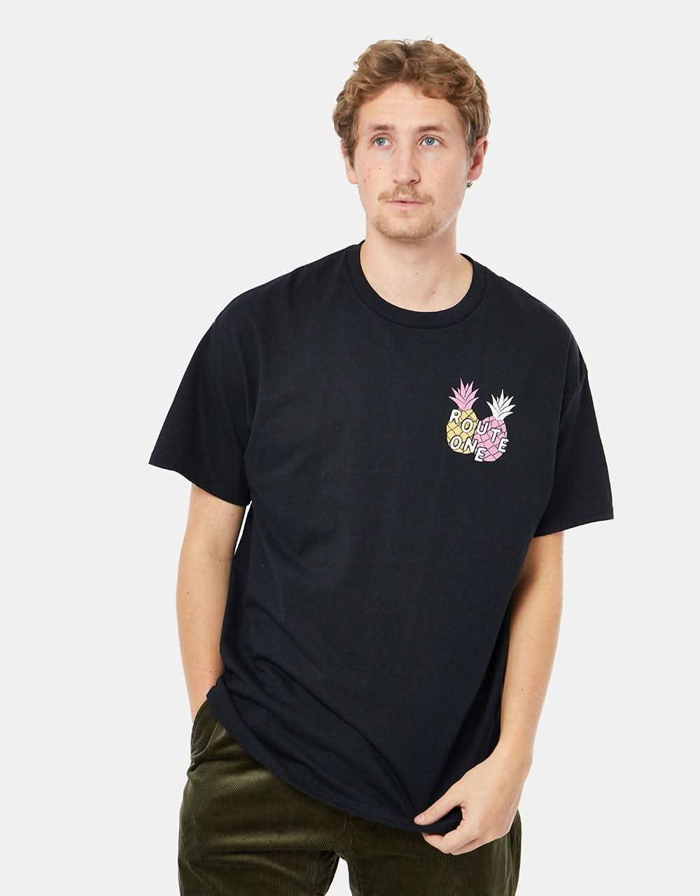 Route One 'Napple T-Shirt - Black