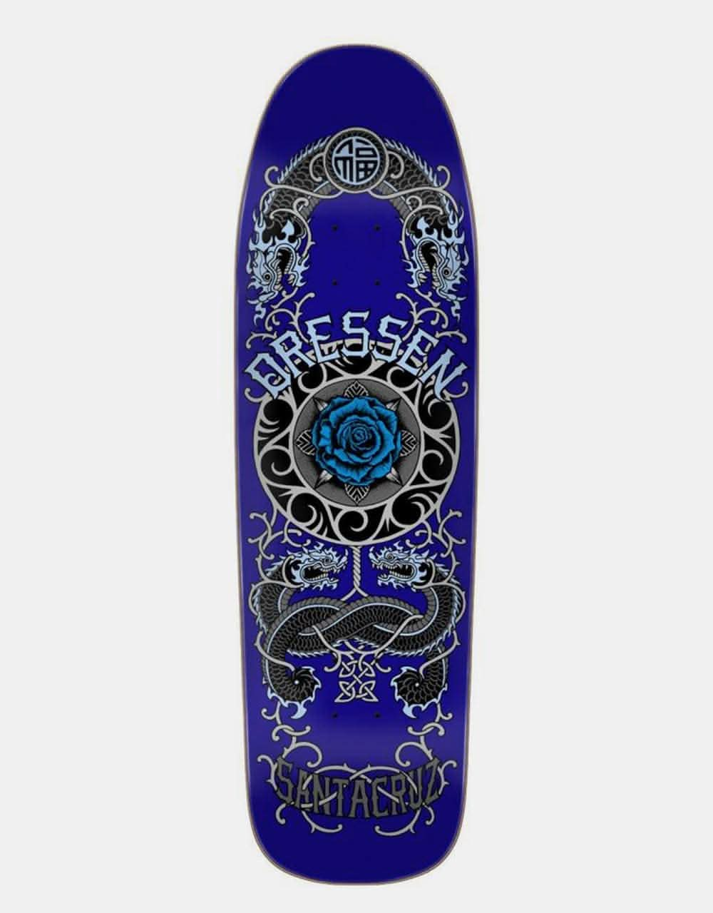 Santa Cruz Dressen Rose Crew One Shaped Skateboard Deck - 9.31"