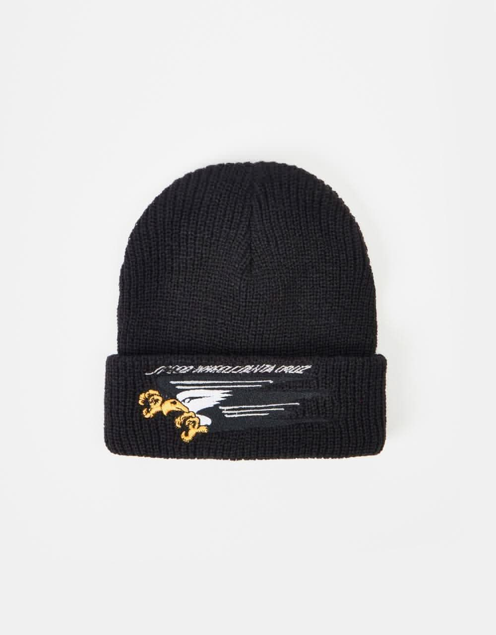 Santa Cruz Speed Wheels Eagle Beanie - Black