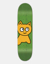 Meow Big Cat Skateboard Deck - Green Woodstain